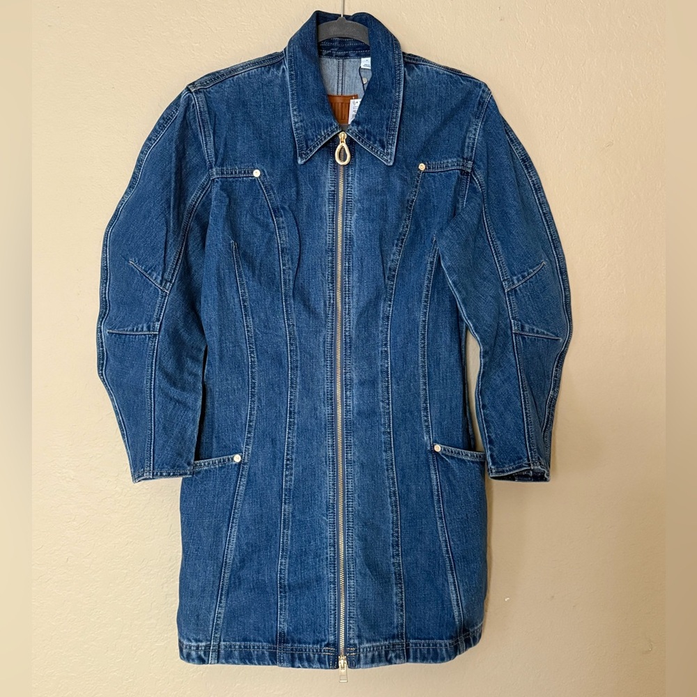 GAP x CULT GAIA Denim Barrel Mini Dress